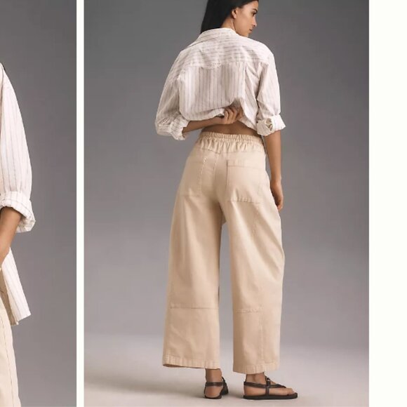 Anthropologie The Izzie Relaxed Pull-On Barrel Pants by Pilcro - Picture 3 of 3